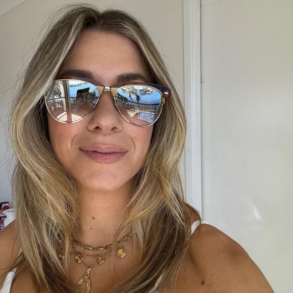 NEW Miu Miu MU09ZS 19P08N Trotoise Clear Blue Light Filter Browline Eyeglasses - Picture 1 of 7